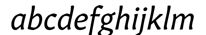 Gitan Latin Italic Font LOWERCASE
