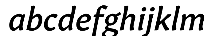 Gitan Latin Medium Italic Font LOWERCASE