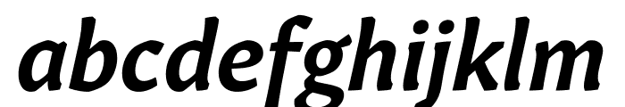 Gitan Latin Semibold Italic Font LOWERCASE