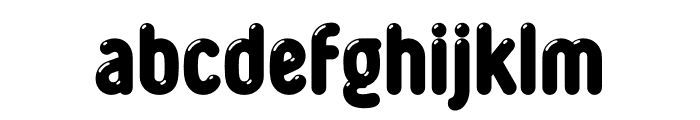 Glowworm MN Compressed Highlight Font LOWERCASE