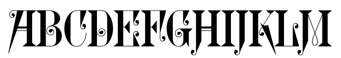 Glyptic DJR Regular Font UPPERCASE