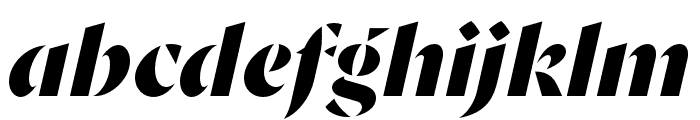 Goldich Bold Italic Font LOWERCASE