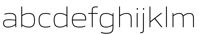 Gomme Sans ExtraLight Font LOWERCASE