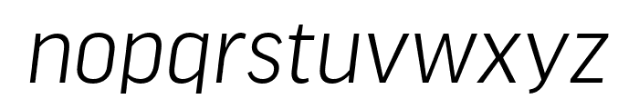 Good Headline Pro Narrow Light Italic Font LOWERCASE