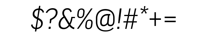 Good Headline Pro XCond Light Italic Font OTHER CHARS