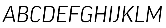 Good Headline Pro XCond Light Italic Font UPPERCASE