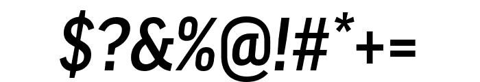 Good Pro XCond Medium Italic Font OTHER CHARS