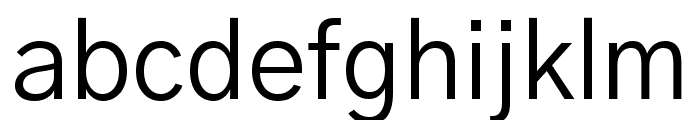 Gothic A1 Regular Font LOWERCASE