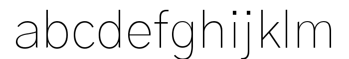 Gothic A1 Thin Font LOWERCASE