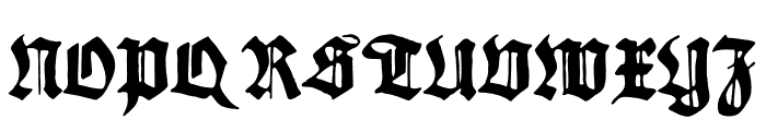 Gothicus Regular Font UPPERCASE