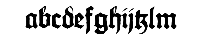Gothicus Regular Font LOWERCASE