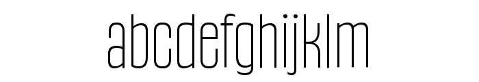 Gothiks Compressed SuperLight Font LOWERCASE