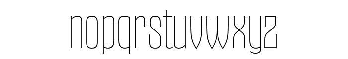 Gothiks Condensed Light Font LOWERCASE