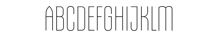 Gothiks Condensed UltraLight Font UPPERCASE