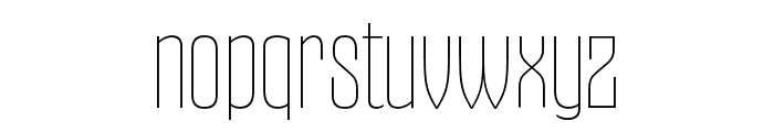 Gothiks Condensed UltraLight Font LOWERCASE