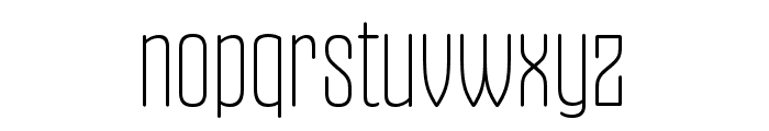 Gothiks Round Compressed SuperLight Font LOWERCASE