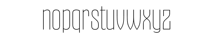 Gothiks Round Compressed UltraLight Font LOWERCASE