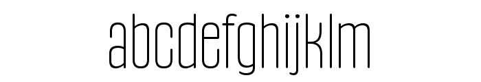 Gothiks Round Condensed SuperLight Font LOWERCASE