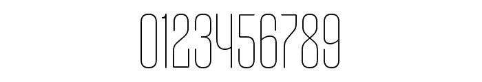 Gothiks Round Condensed UltraLight Font OTHER CHARS