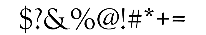 Goudy Old Style Regular Font OTHER CHARS