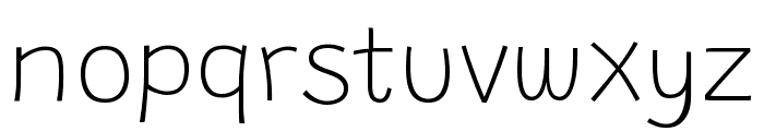 Grandstander Thin Font LOWERCASE