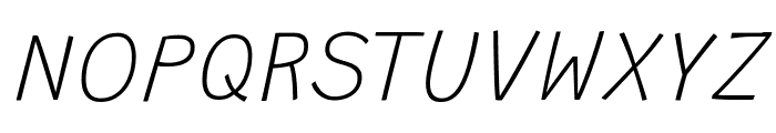 Grandstander Variable Thin Italic Font UPPERCASE