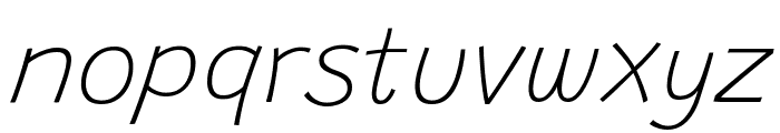 Grandstander Variable Thin Italic Font LOWERCASE