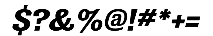 Grange Bold Extended Italic Font OTHER CHARS
