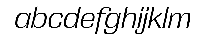 Grange Light Extended Italic Font LOWERCASE