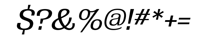 Grange Medium Condensed Italic Font OTHER CHARS