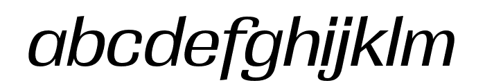 Grange Medium Extended Italic Font LOWERCASE