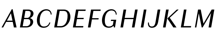 Granville Italic Font UPPERCASE