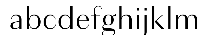 Granville Light Font LOWERCASE