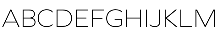 Graphie ExtraLight Font UPPERCASE