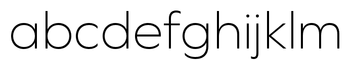 Graphie ExtraLight Font LOWERCASE