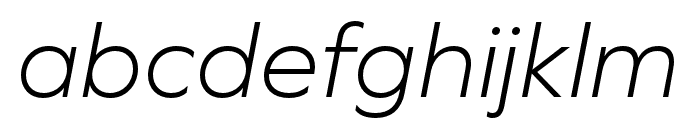 Graphie Light Italic Font LOWERCASE