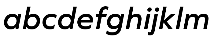 Graphie SemiBold Italic Font LOWERCASE