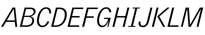 GriffithGothic LightItalic Font UPPERCASE
