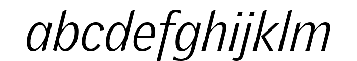 GriffithGothic LightItalic Font LOWERCASE