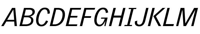 GriffithGothic RegularItalic Font UPPERCASE