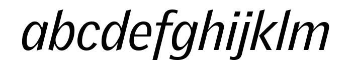 GriffithGothic RegularItalic Font LOWERCASE