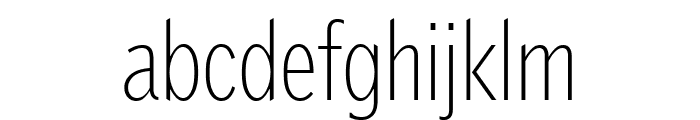 GriffithGothicCond Thin Font LOWERCASE
