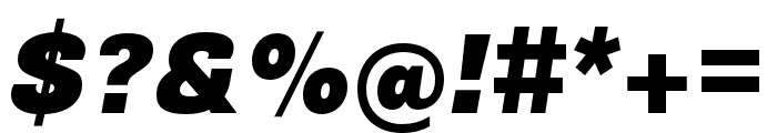 Guanabara Sans Black Italic Font OTHER CHARS