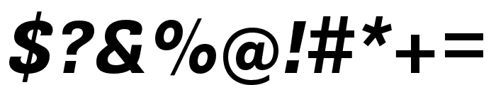 Guanabara Sans Bold Italic Font OTHER CHARS