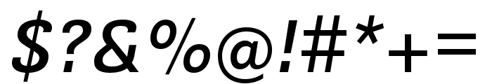 Guanabara Sans Medium Italic Font OTHER CHARS