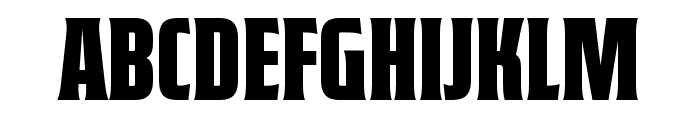 Guildhall Compressed Font UPPERCASE