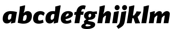 Guyot Sans Black Italic Font LOWERCASE
