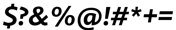 Guyot Sans Bold Italic Font OTHER CHARS