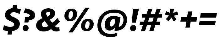 Guyot Sans ExtraBold Italic Font OTHER CHARS