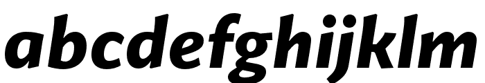 Guyot Sans ExtraBold Italic Font LOWERCASE